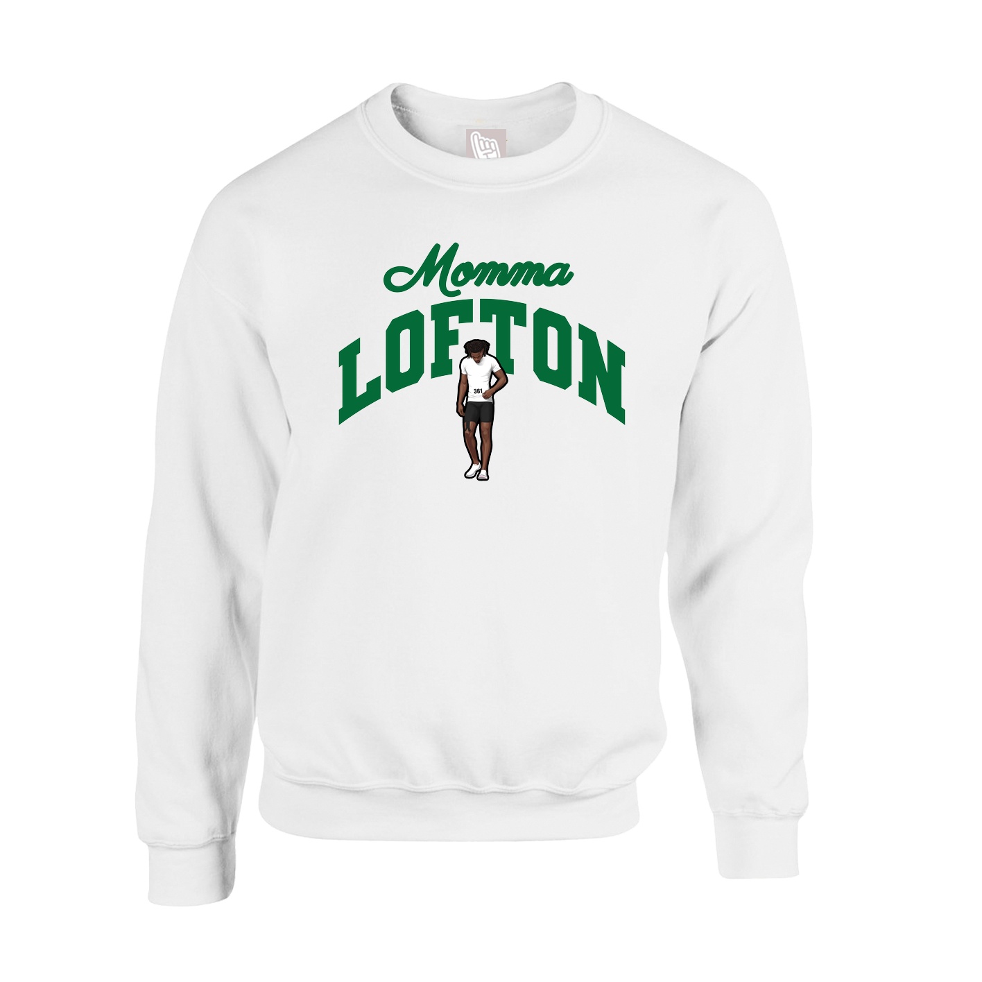 Fleece Crew — Mothers Day Arch in White