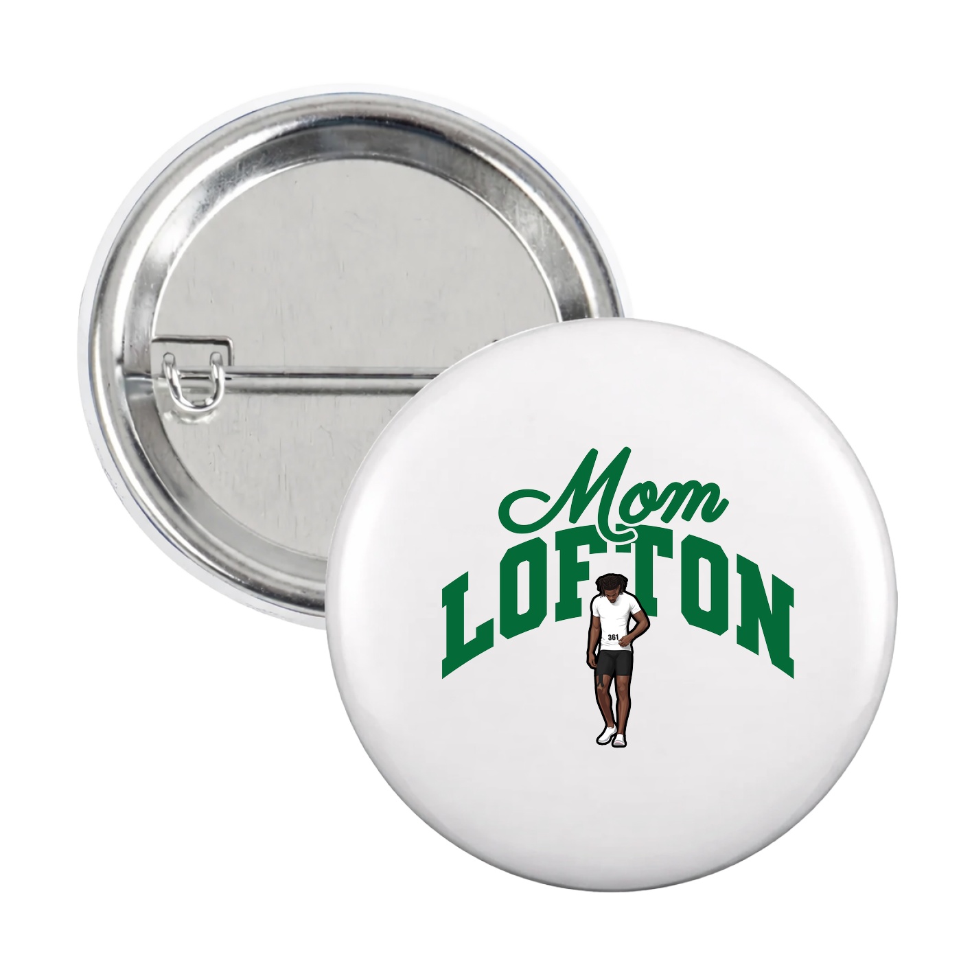 Game Day Button — Mothers Day Arch in White