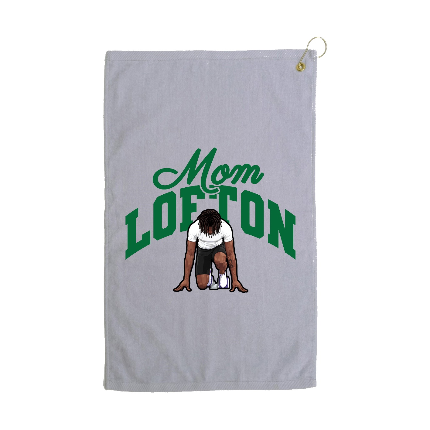 Golf Towel — Mothers Day Arch in Grey