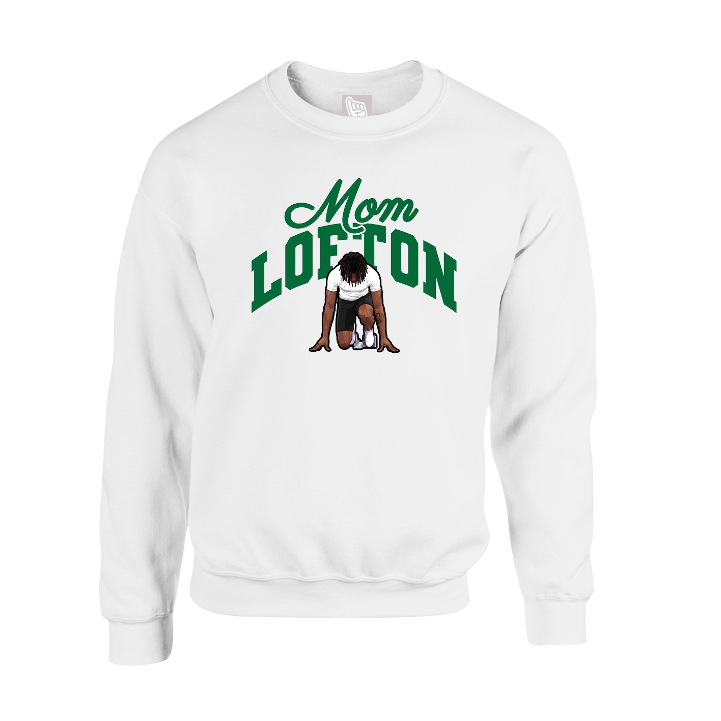 Fleece Crew — Mothers Day Arch in White