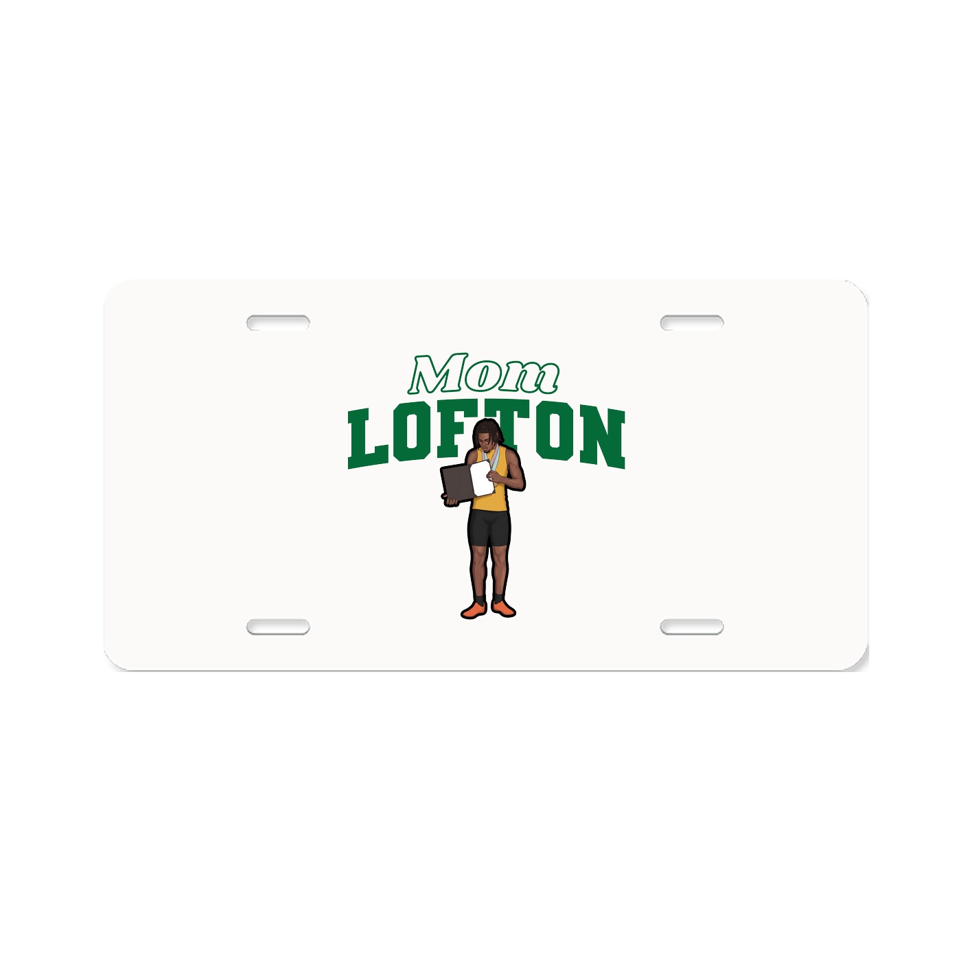 License Plate — Mothers Day Block in Classic