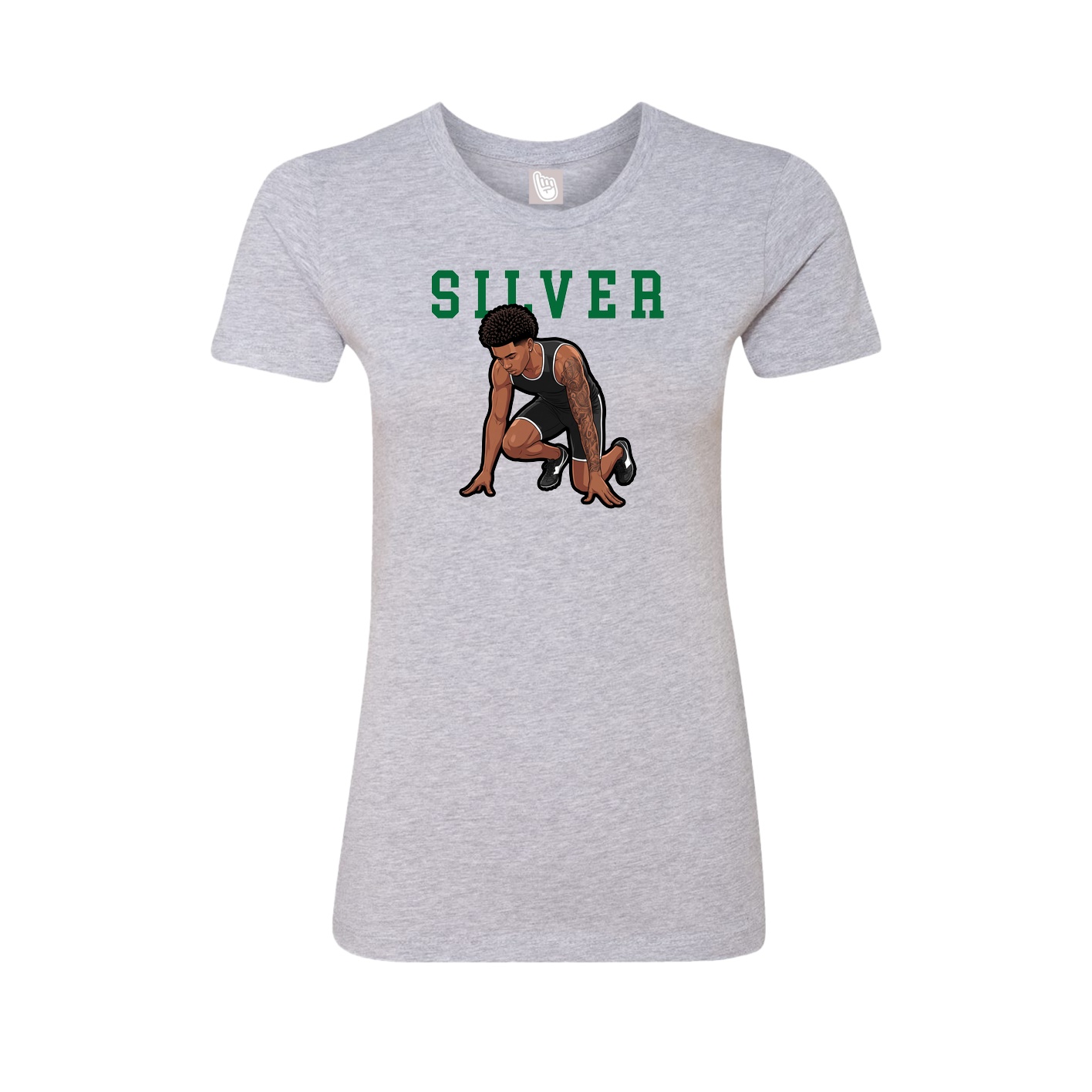Fitted Women's Tee — Shirsey in Grey