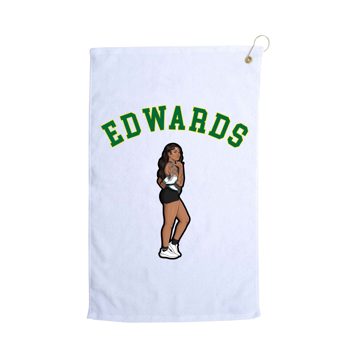 Golf Towel — Shirsey Arch in White