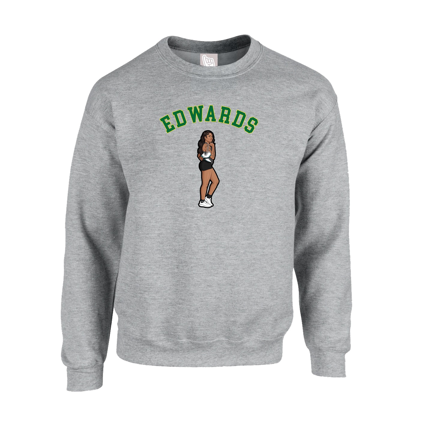 Fleece Crew — Shirsey Arch in Grey