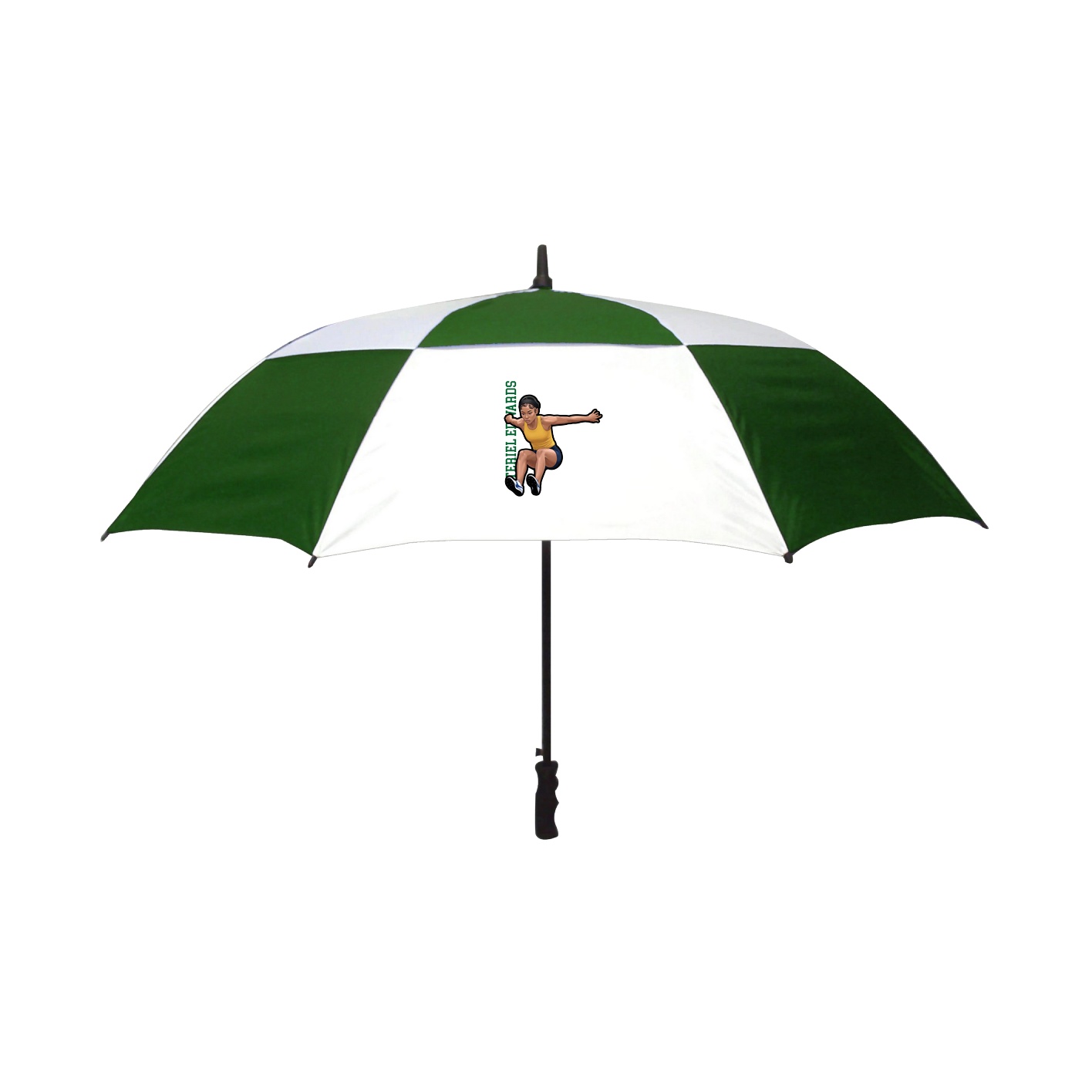Golf Umbrella — Name Vertical in White