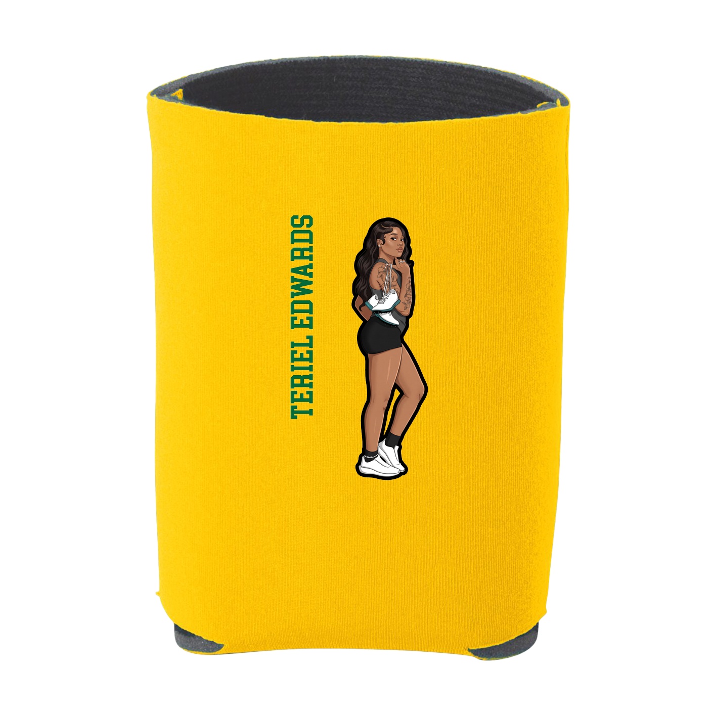 Can Holder — Name Vertical in Yellow