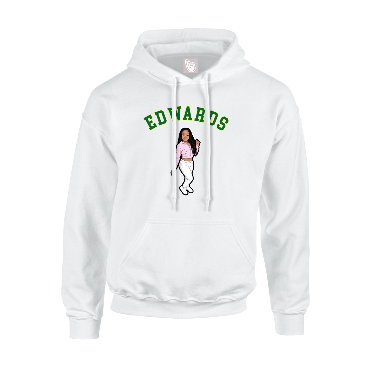 Hoodie — Shirsey Arch in White