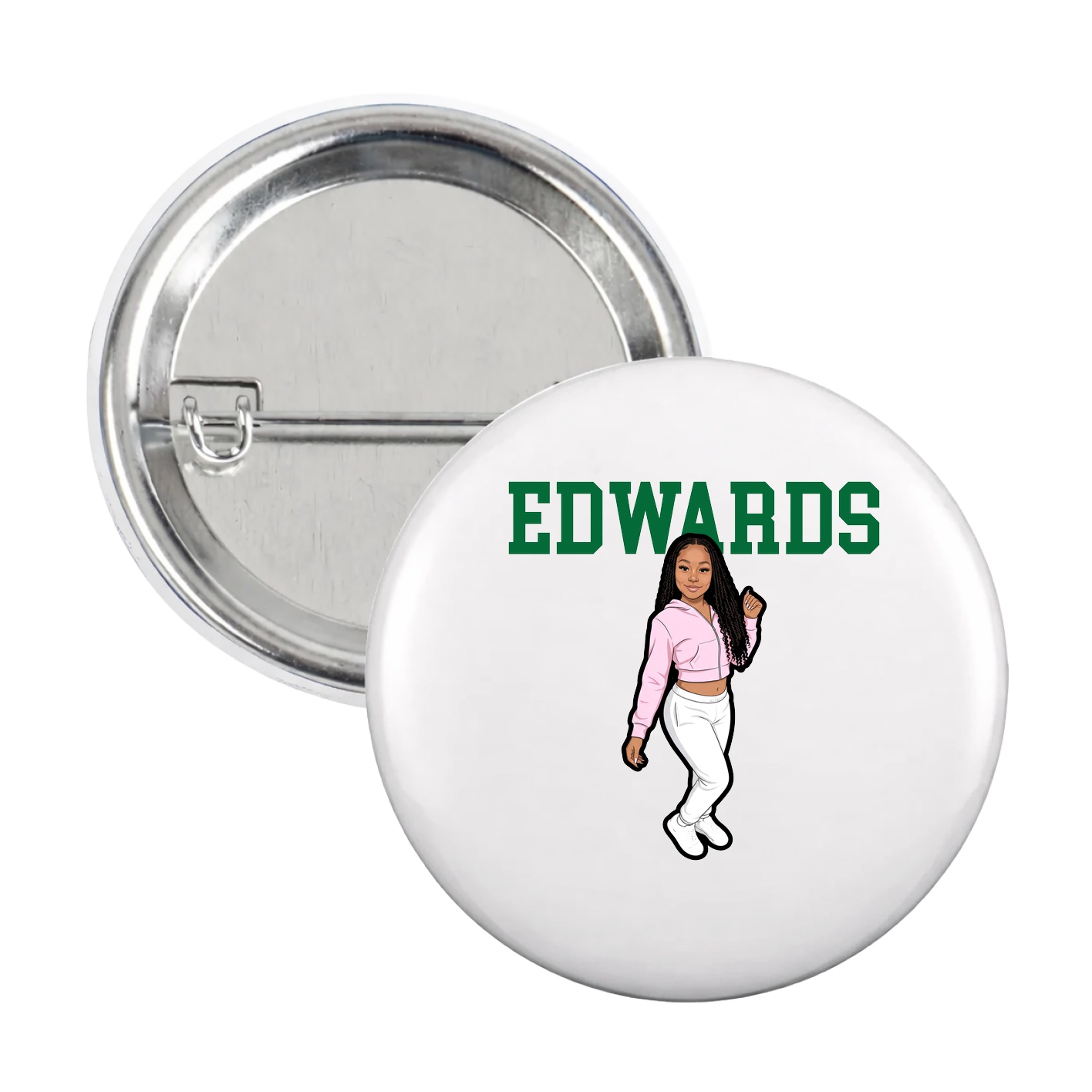 Game Day Button — Shirsey in White