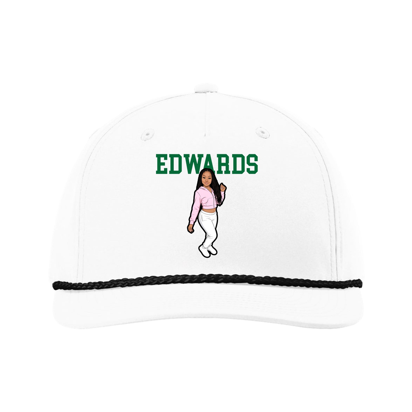Five-Panel Classic Rope Cap — Shirsey in White