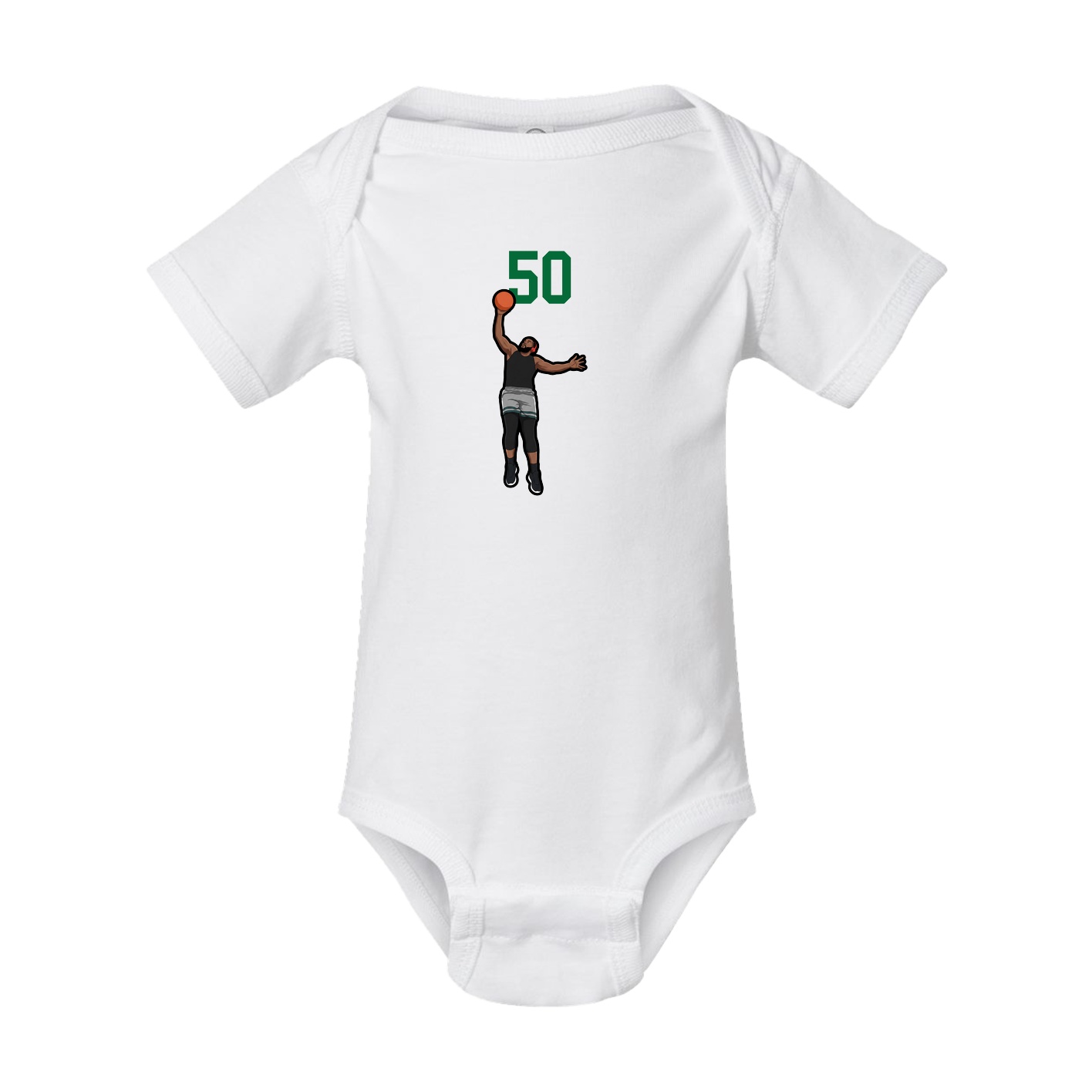 Baby Onesie — Number Top in White