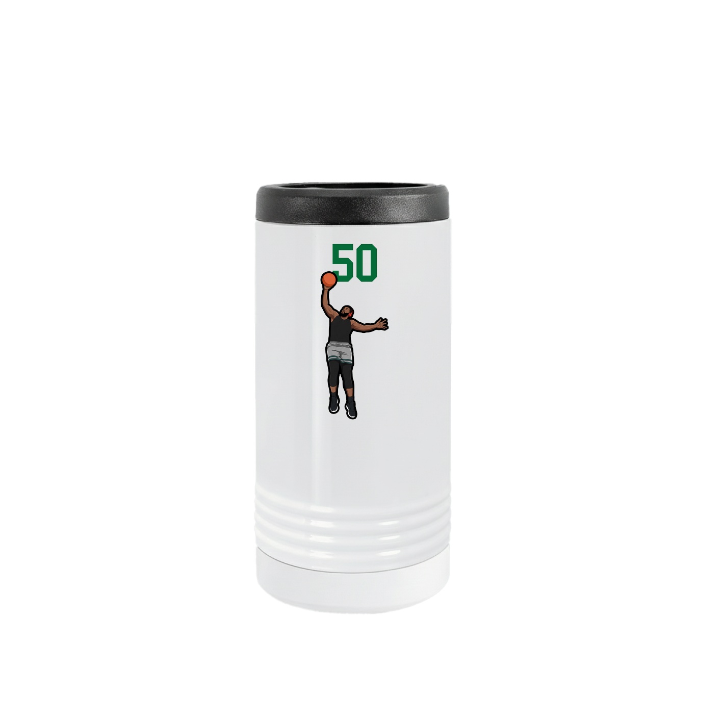 Slim Beverage Holder — Number Top in White