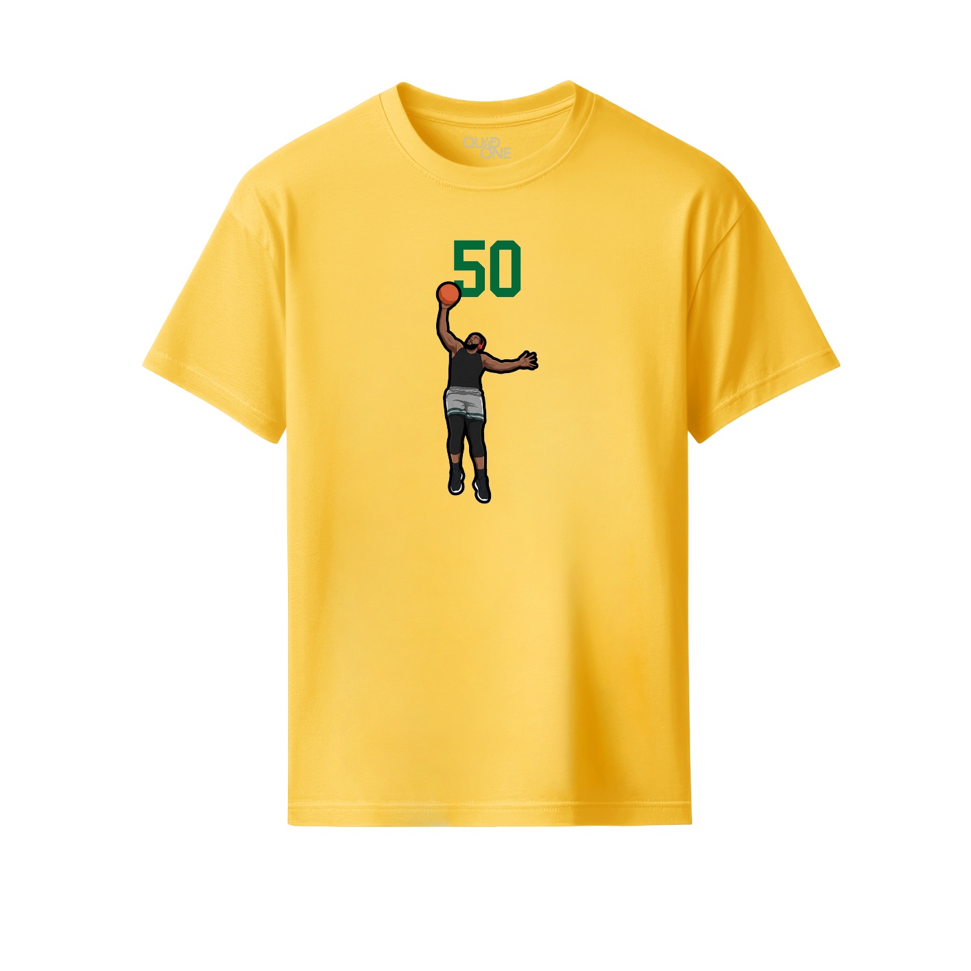 Youth Tee — Number Top in Yellow