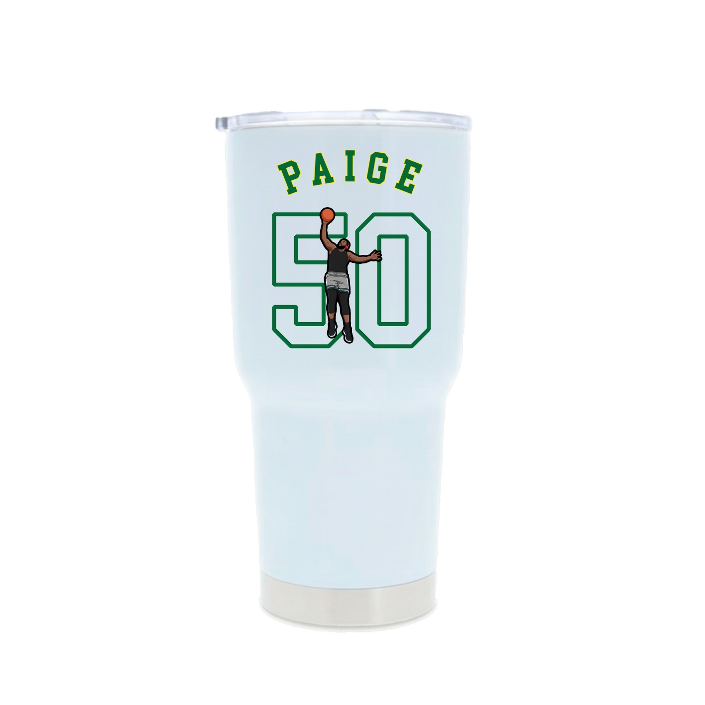 30oz Stainless Steel Tumbler — Shirsey Arch in White