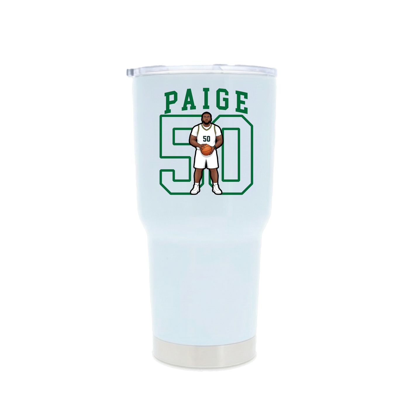 30oz Stainless Steel Tumbler — Shirsey in White