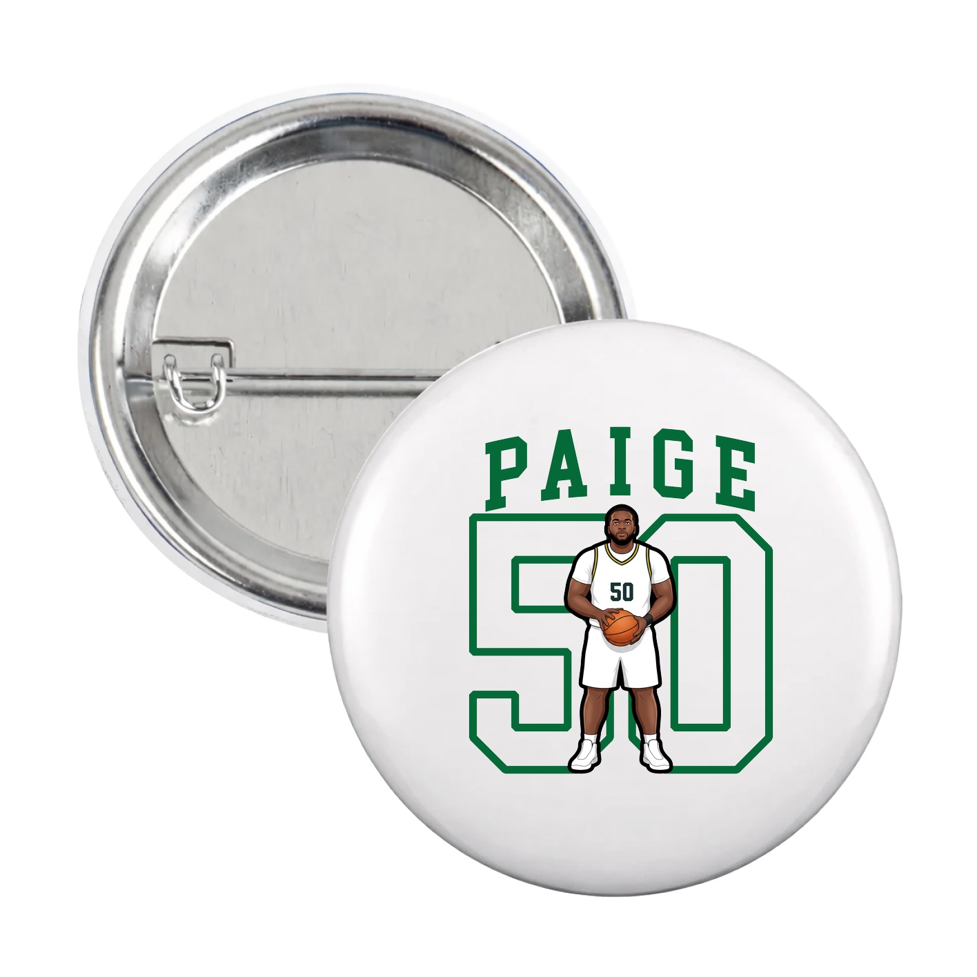 Game Day Button — Shirsey in White