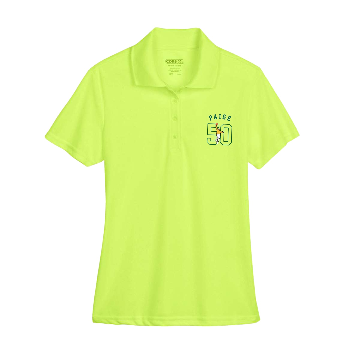Womens Performance Polo — Shirsey Arch in Yellow