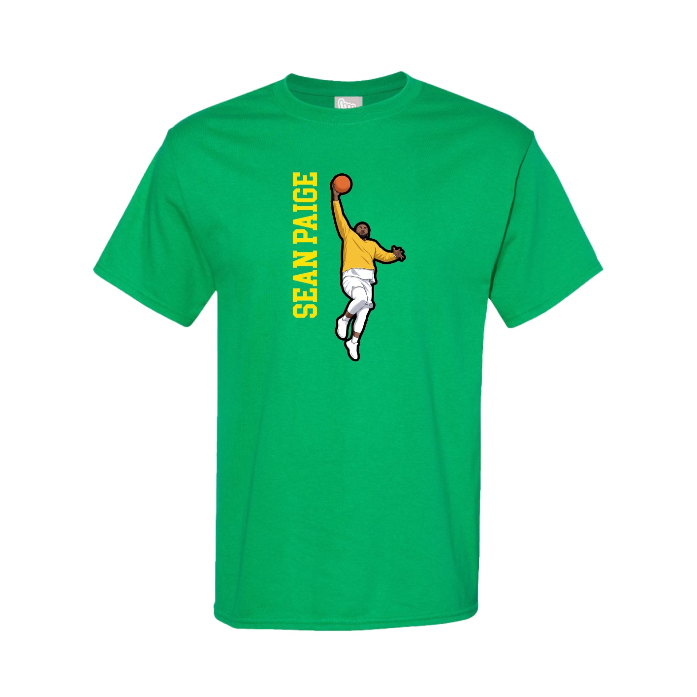 Youth Tee — Name Vertical in Green