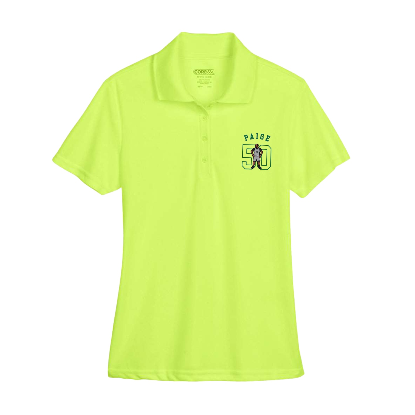 Womens Performance Polo — Shirsey Arch in Yellow