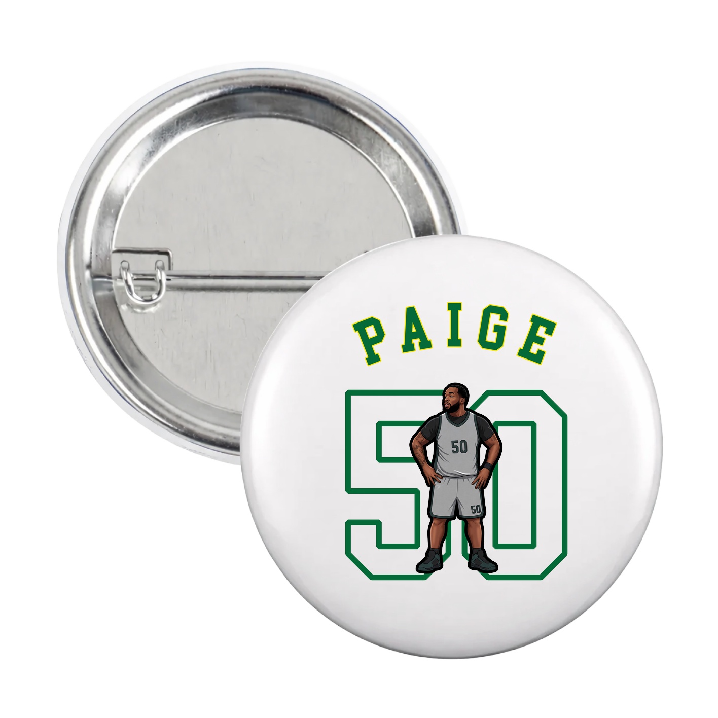 Game Day Button — Shirsey Arch in White
