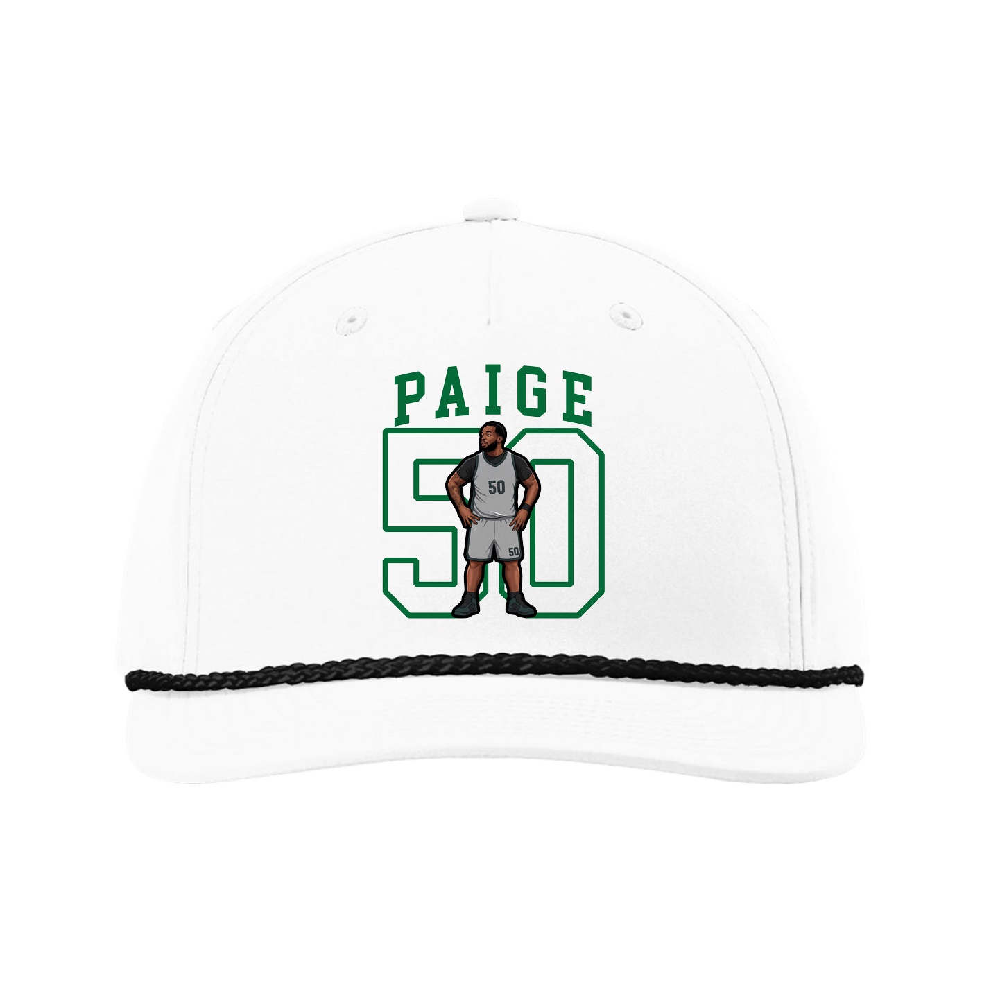 Five-Panel Classic Rope Cap — Shirsey in White