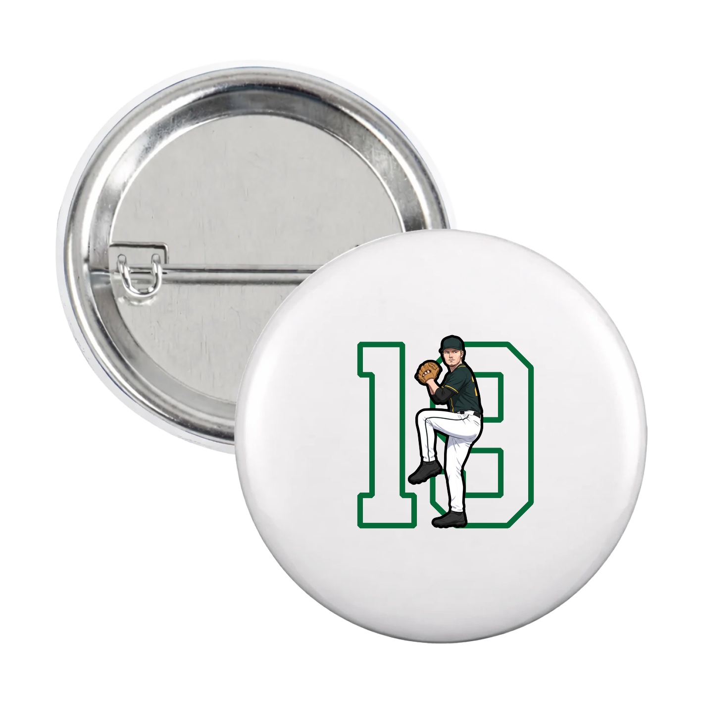 Game Day Button — Shirsey in White