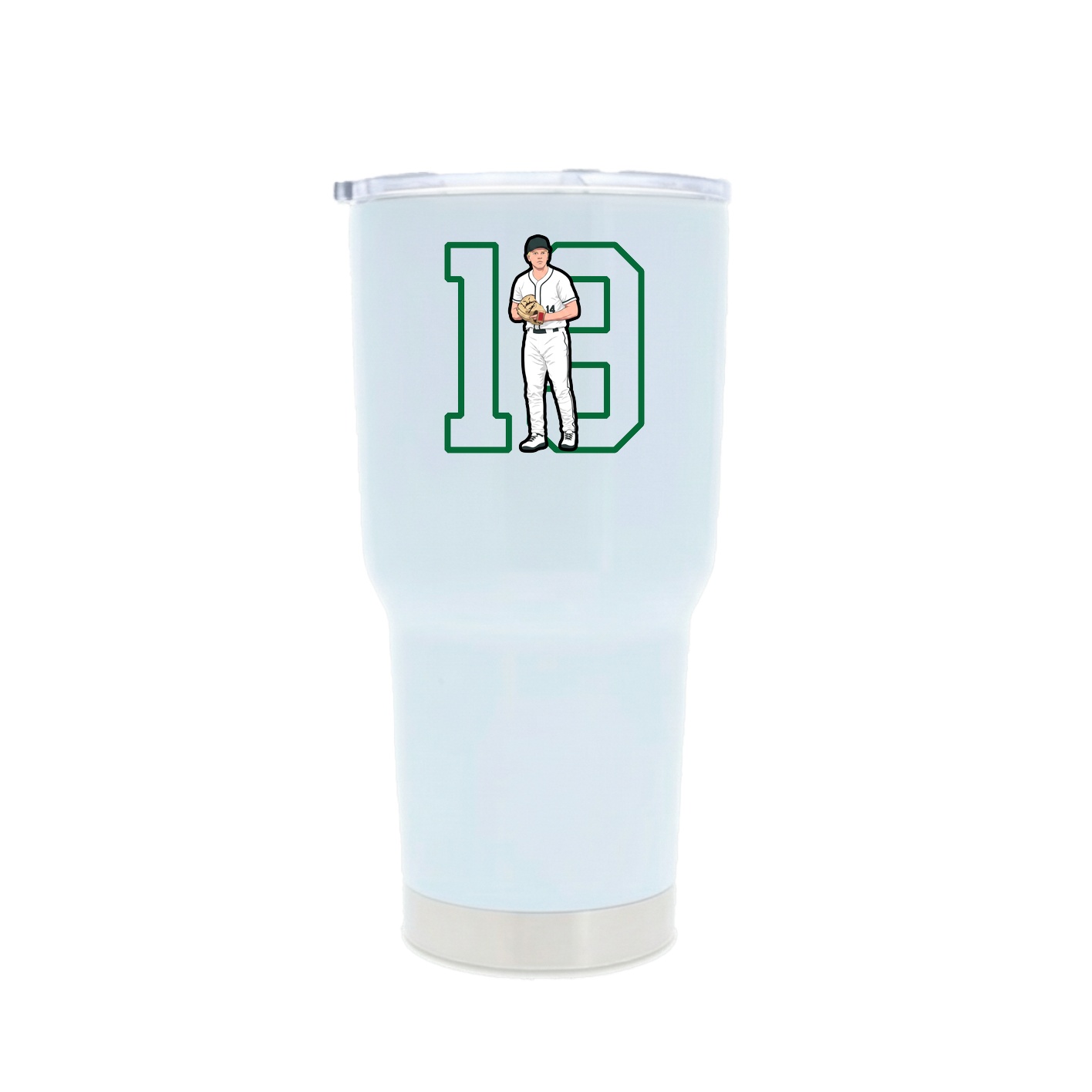 30oz Stainless Steel Tumbler — Shirsey in White