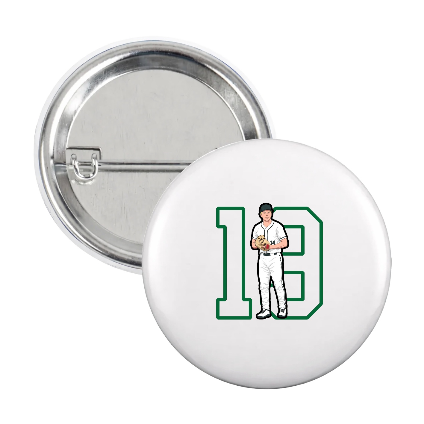 Game Day Button — Shirsey in White