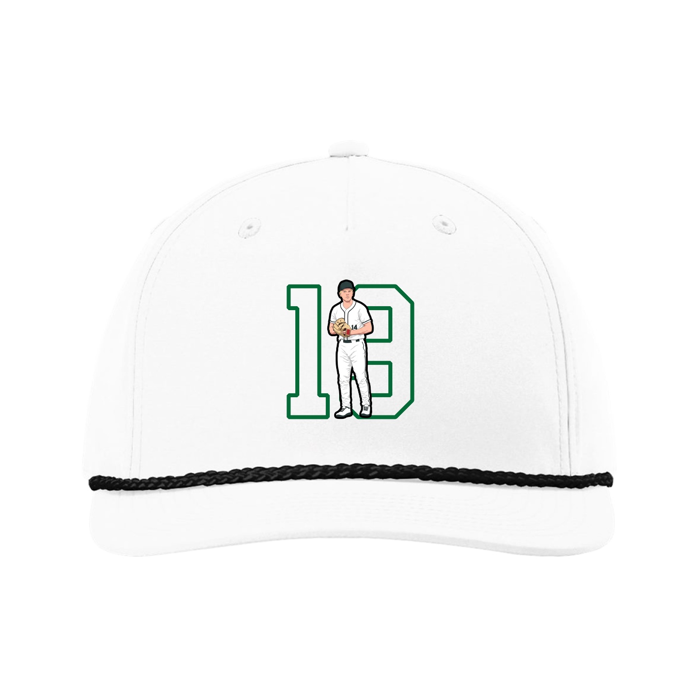Five-Panel Classic Rope Cap — Shirsey in White
