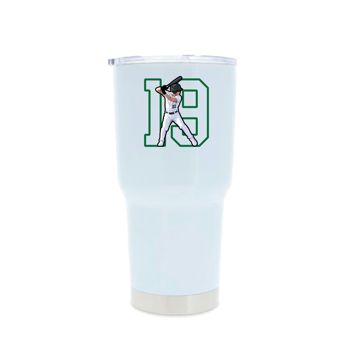 30oz Stainless Steel Tumbler — Shirsey in White