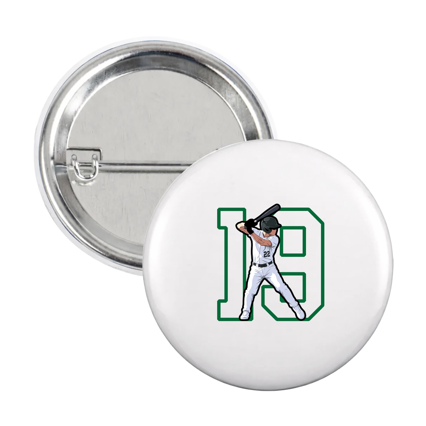 Game Day Button — Shirsey in White