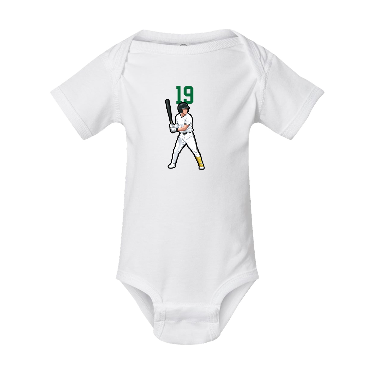Baby Onesie — Number Top in White