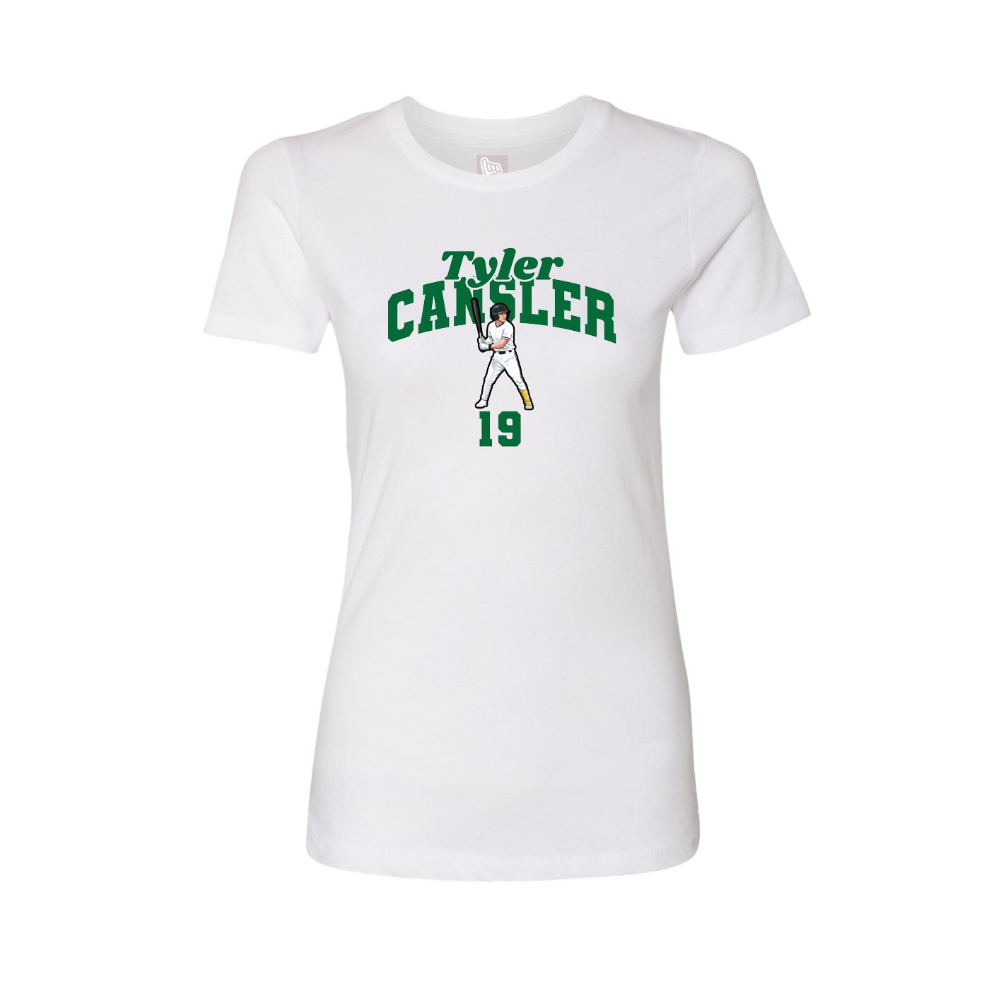 Womens Tee — Signature Arch in White