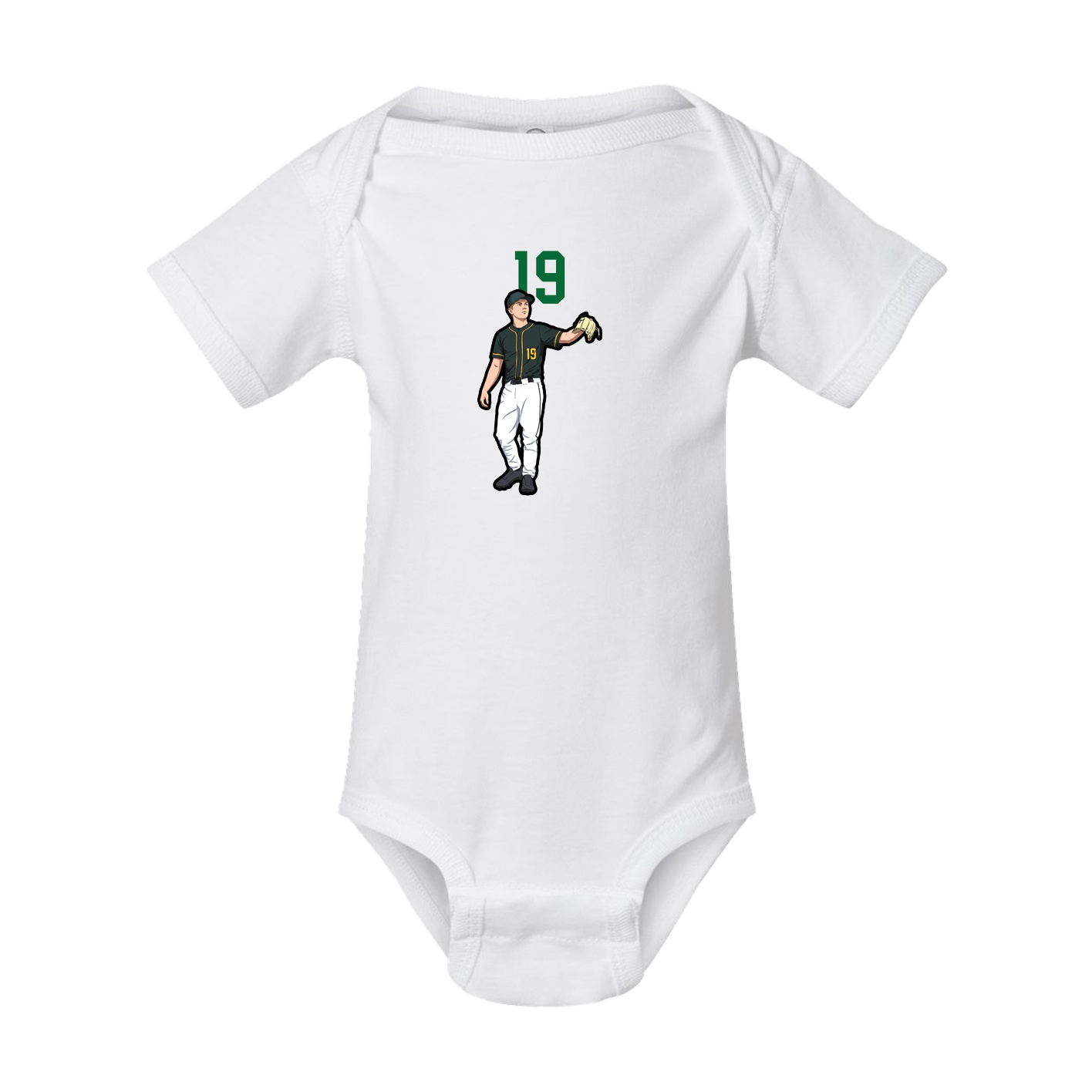 Baby Onesie — Number Top in White