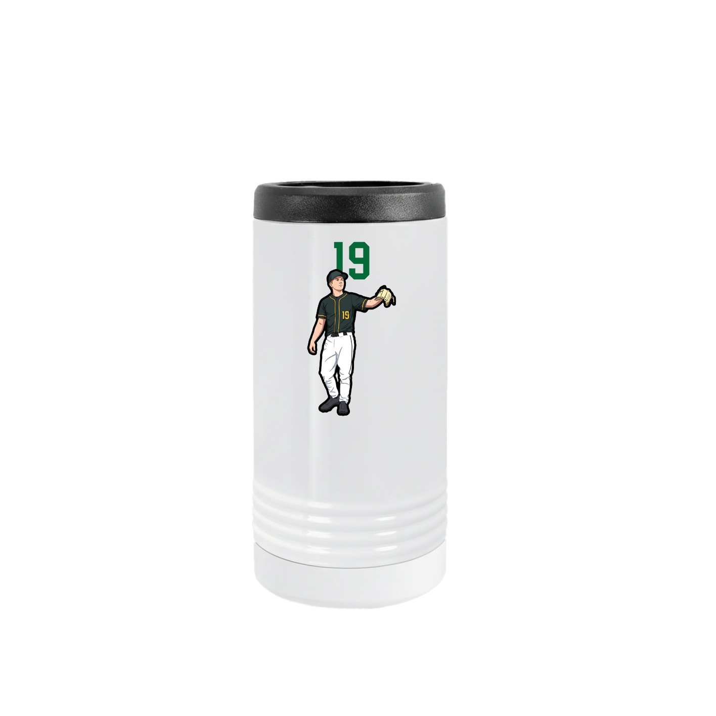 Slim Beverage Holder — Number Top in White