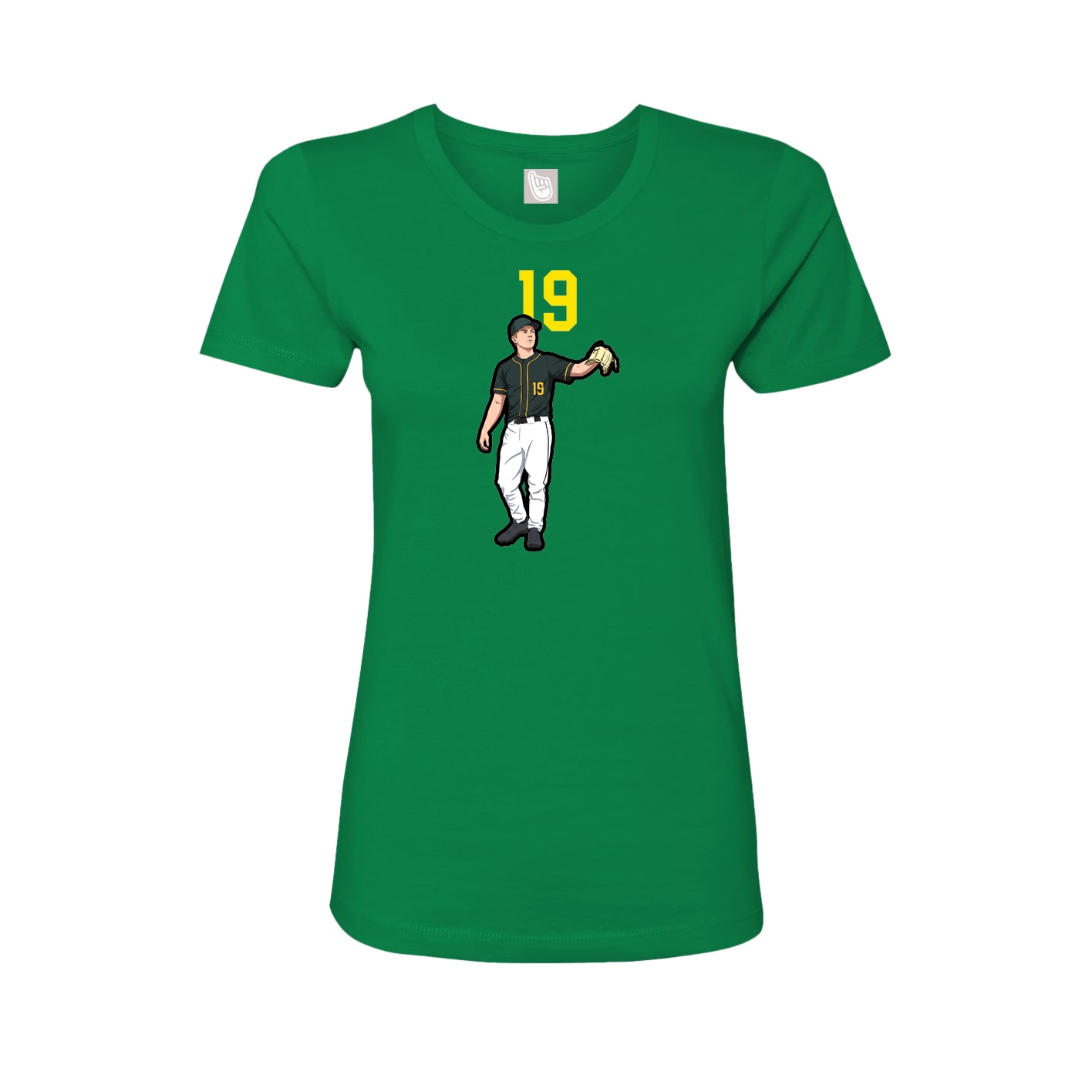 Womens Tee — Number Top in Green