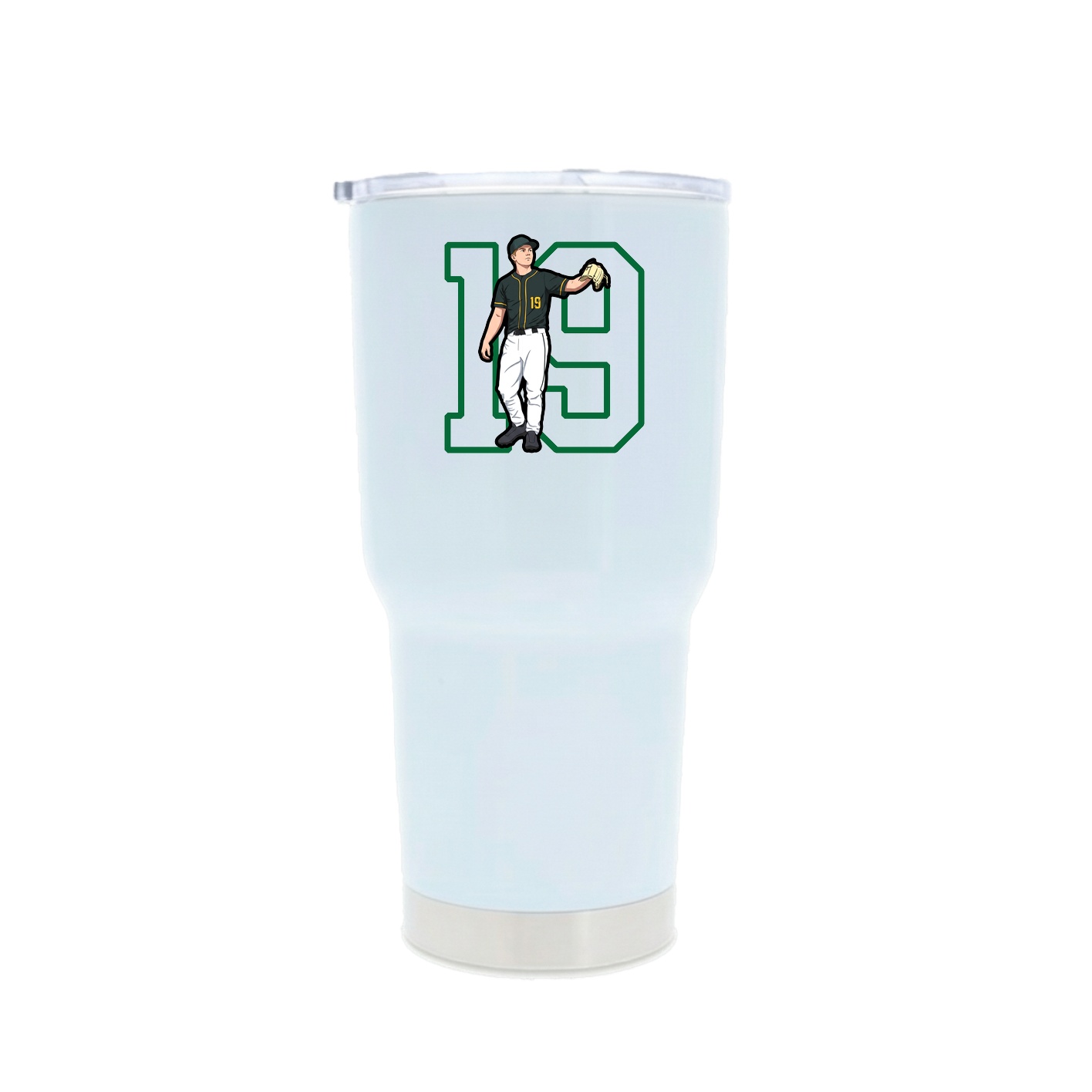 30oz Stainless Steel Tumbler — Shirsey in White