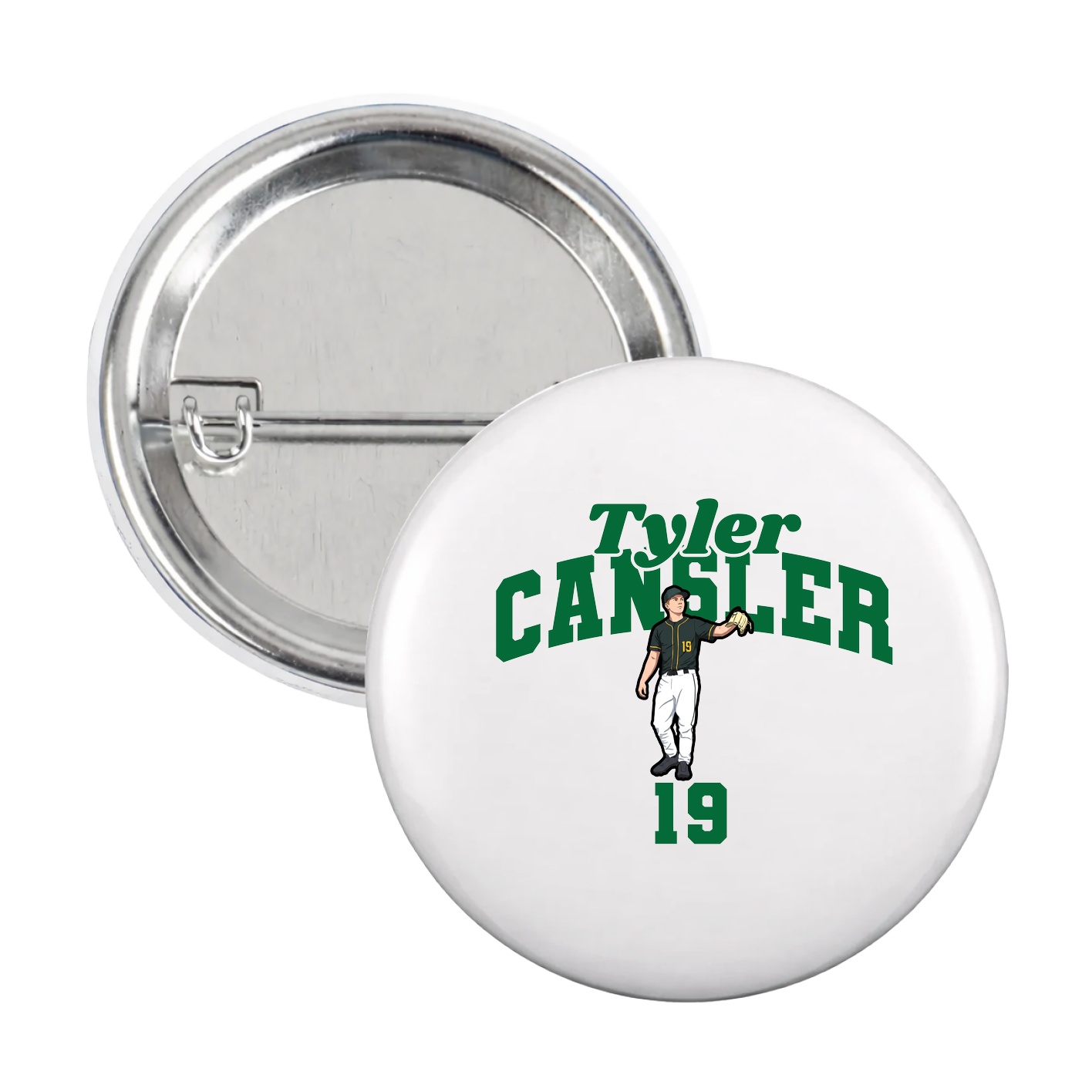 Game Day Button — Signature Arch in White