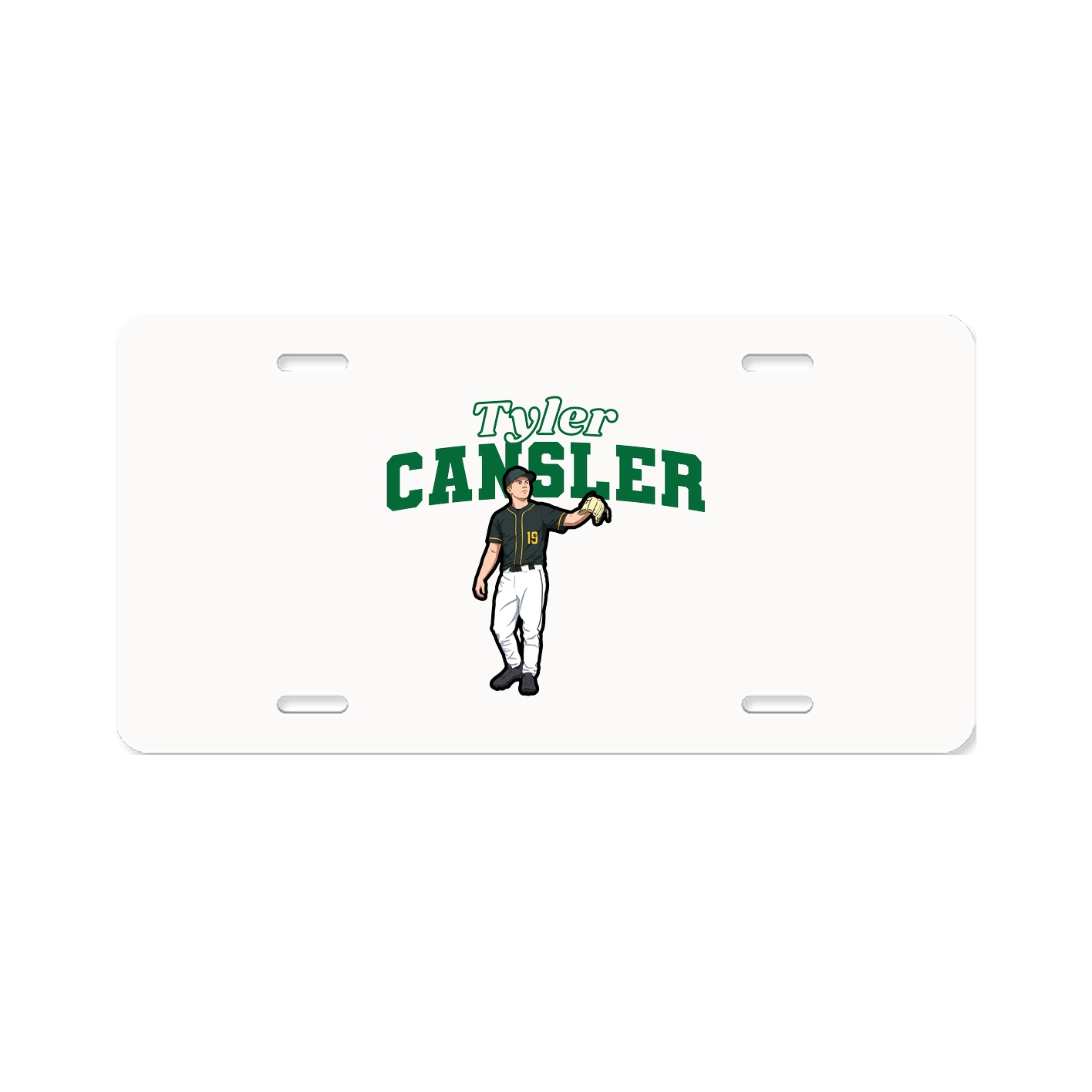 License Plate — Name Arch in Classic