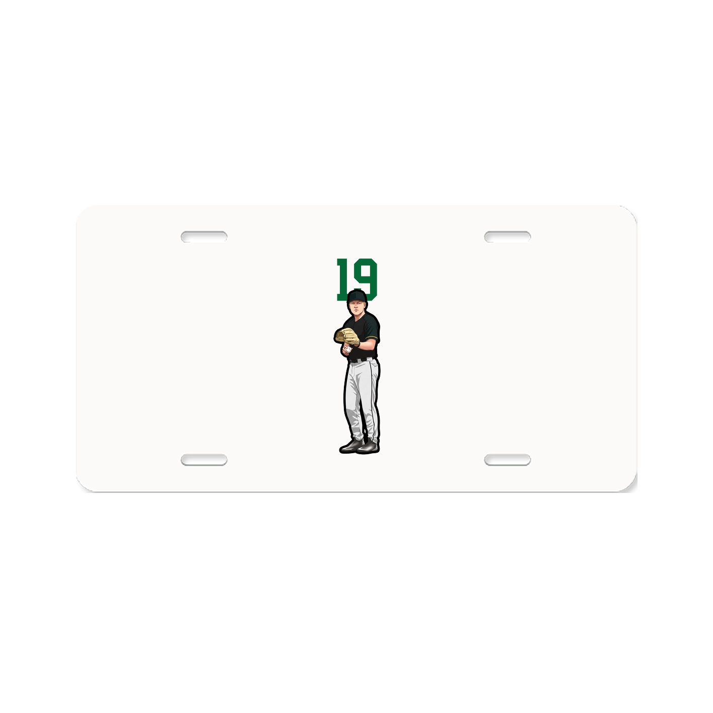 License Plate — Number Top in Classic