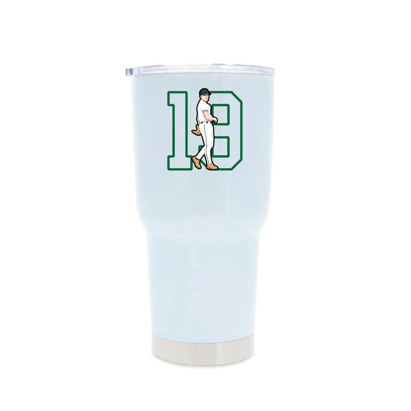 30oz Stainless Steel Tumbler — Shirsey in White
