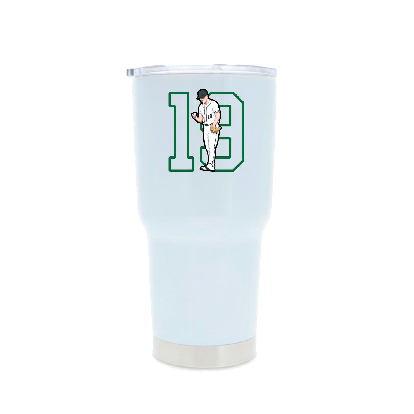 30oz Stainless Steel Tumbler — Shirsey in White