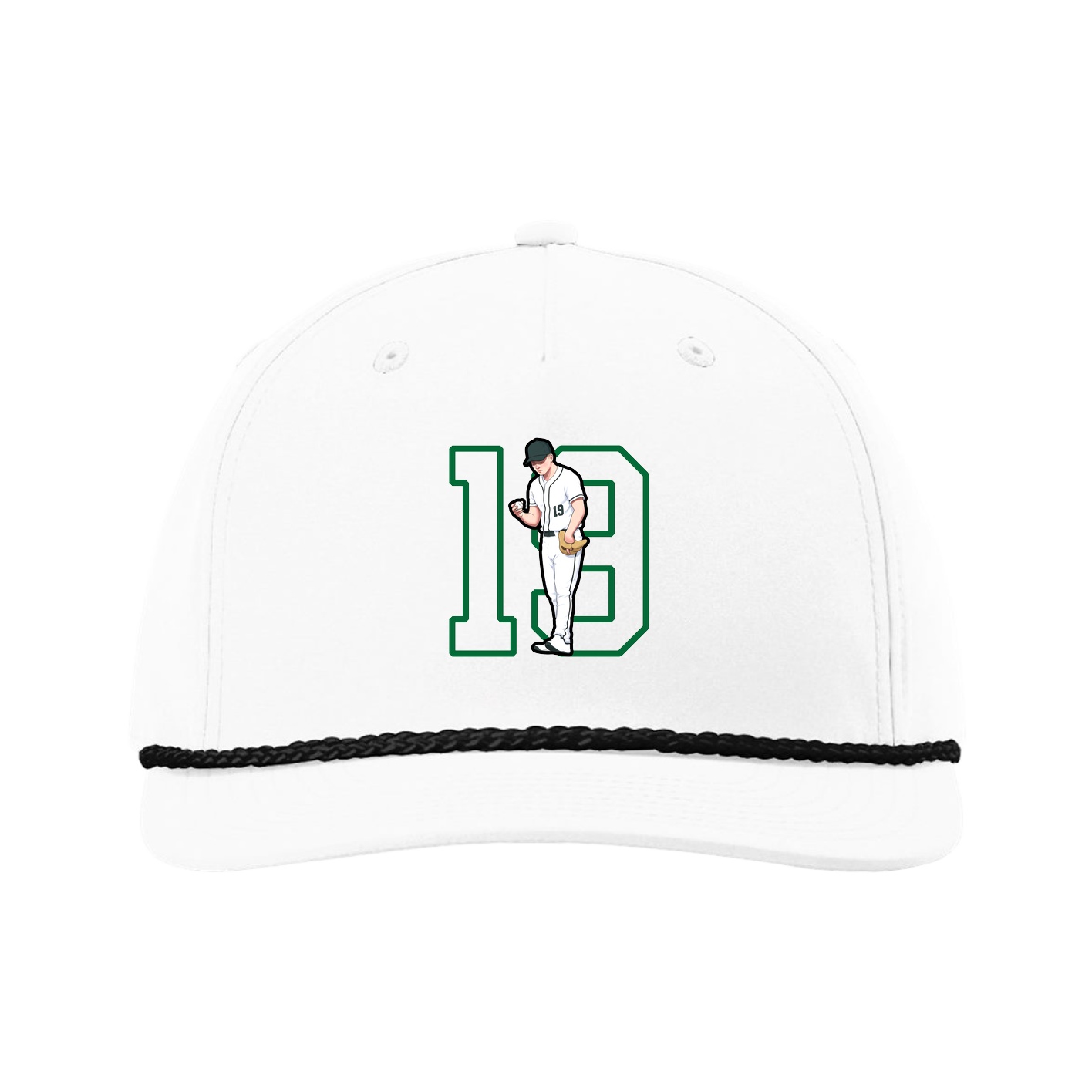 Five-Panel Classic Rope Cap — Shirsey in White