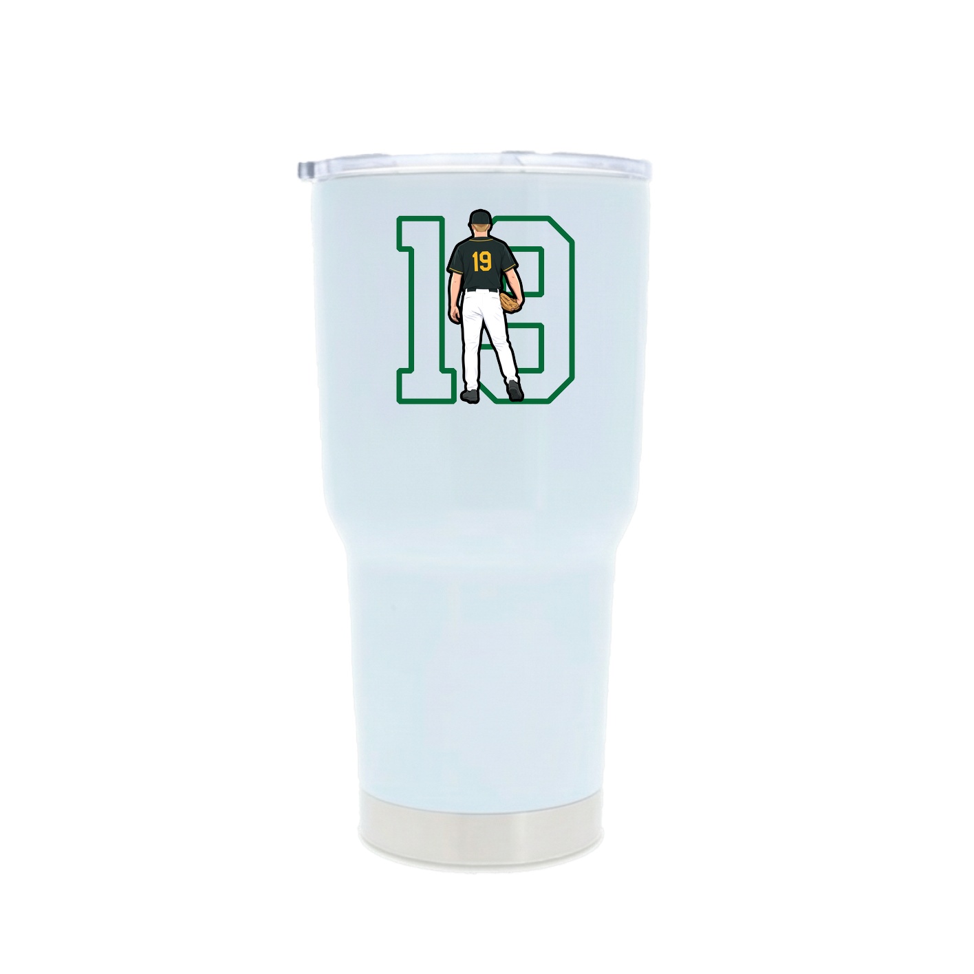 30oz Stainless Steel Tumbler — Shirsey in White