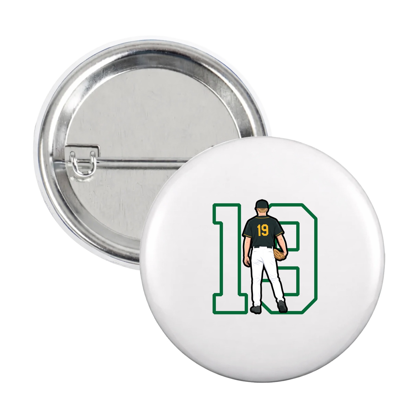 Game Day Button — Shirsey in White