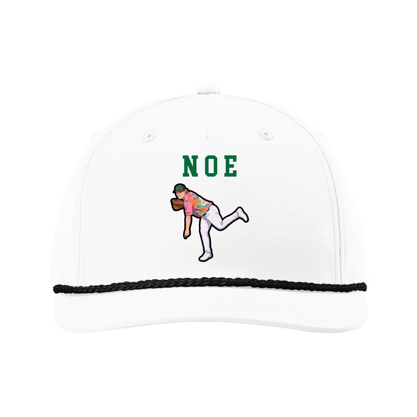 Five-Panel Classic Rope Cap — Shirsey in White