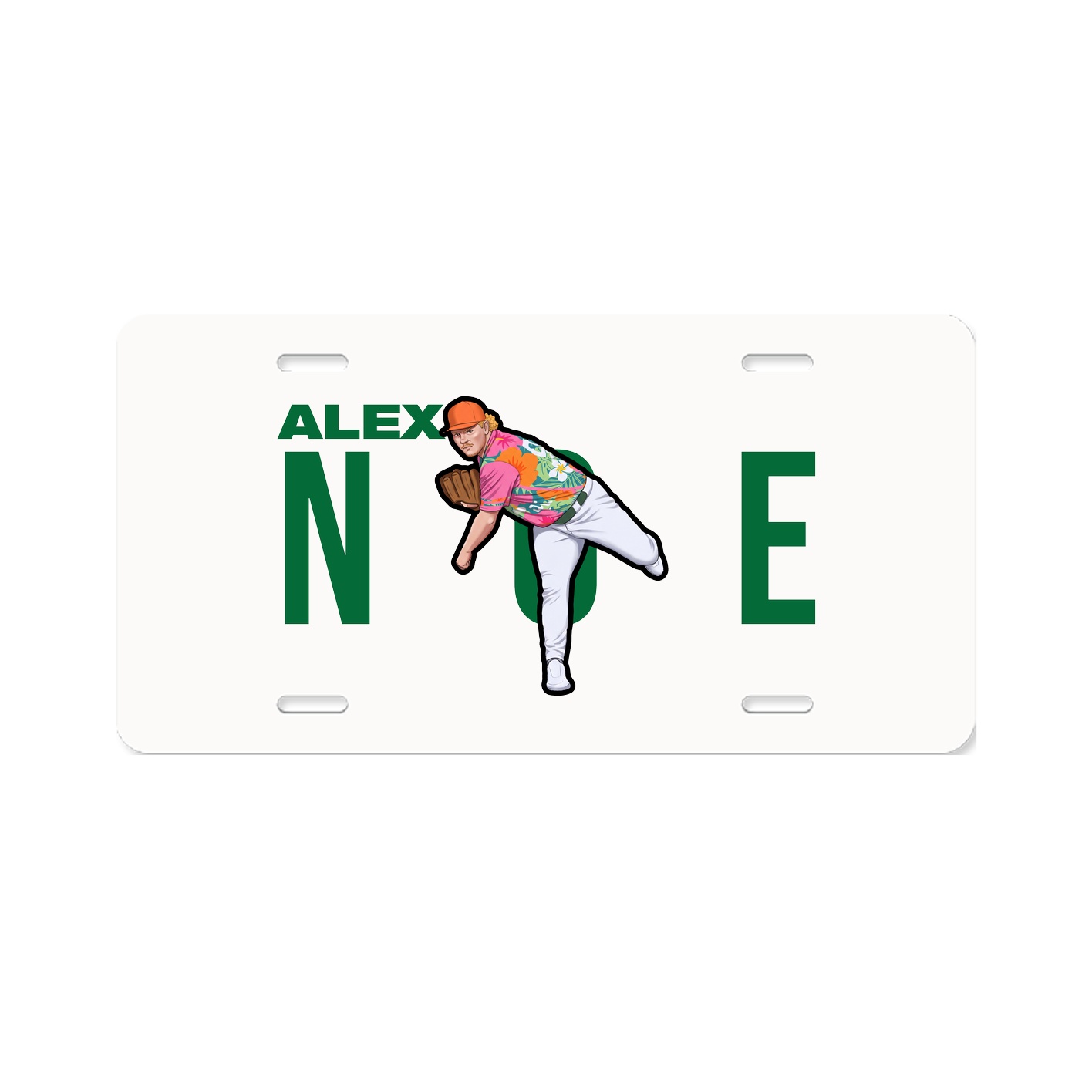 License Plate — Player Name in Classic