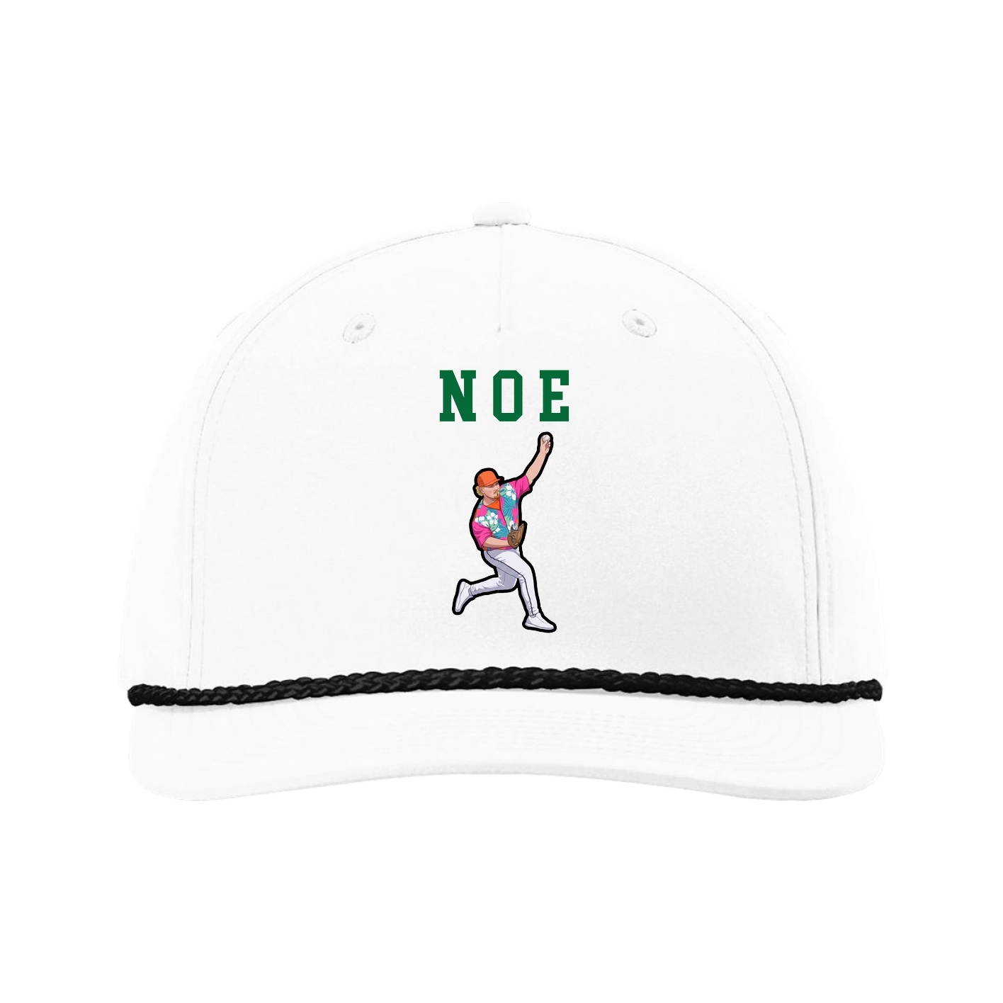 Five-Panel Classic Rope Cap — Shirsey in White