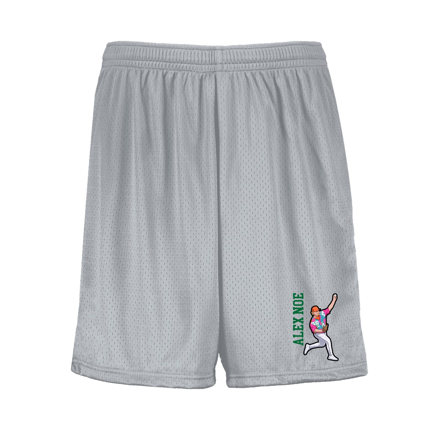Shorts — Name Vertical in Silver