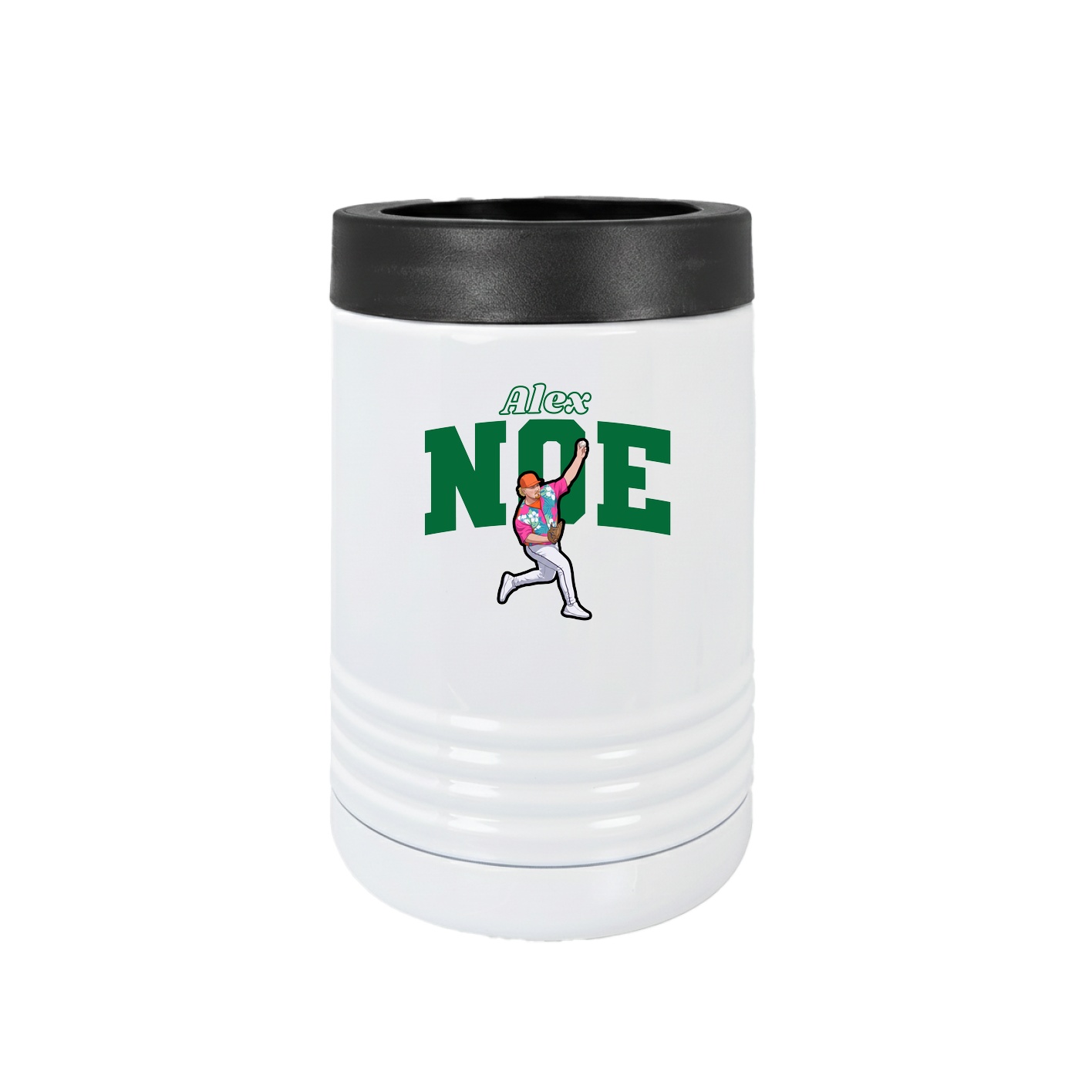 Beverage Holder — Name Arch in White