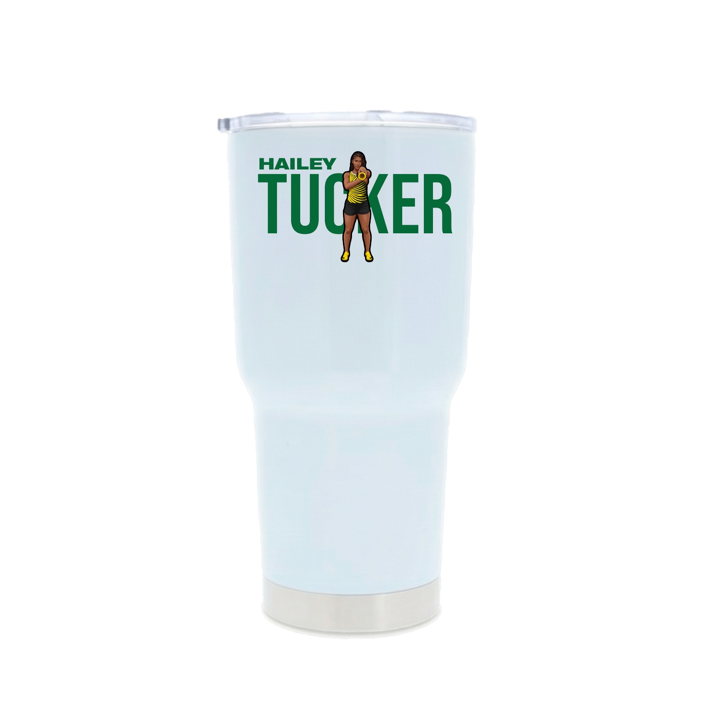 30oz Stainless Steel Tumbler — Player Name in White